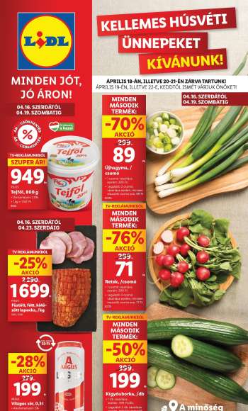 Újság Lidl - 2025.04.16 - 2025.04.22.