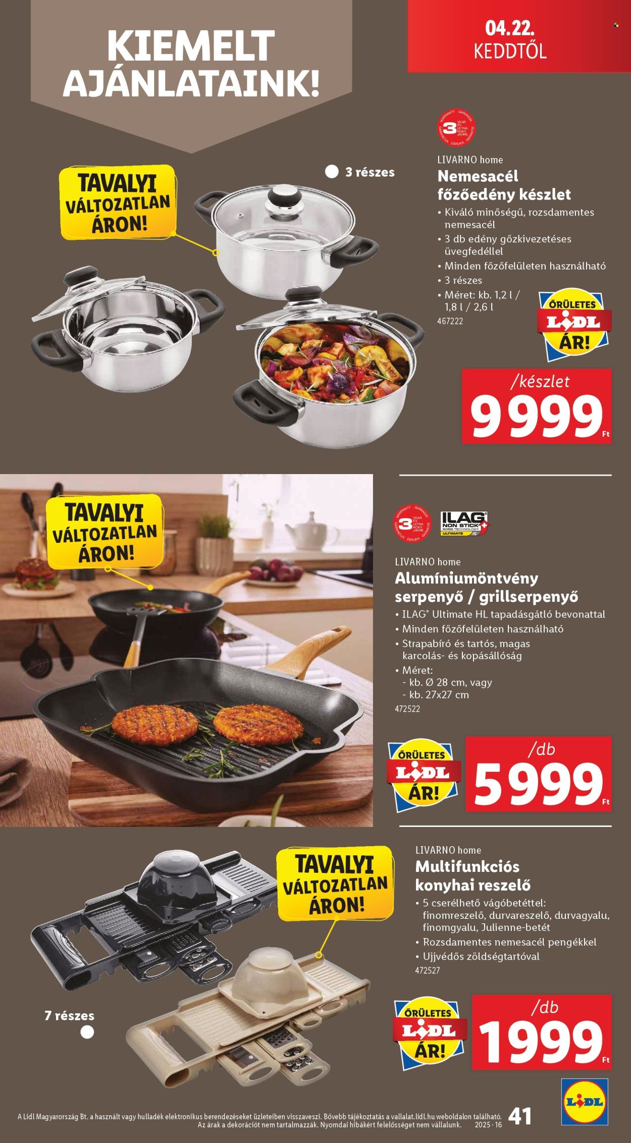 Lidl akciós újságok - 2025.04.16 - 2025.04.23. Oldal 41