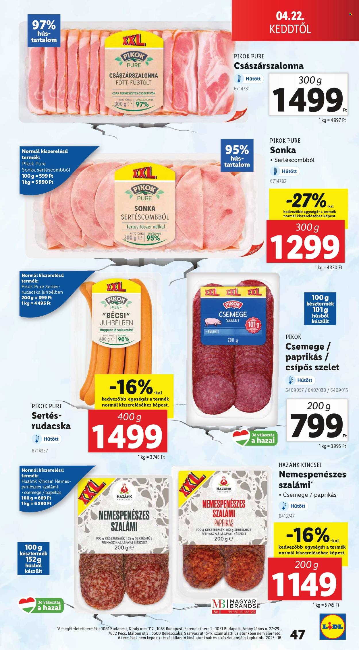 Lidl akciós újságok - 2025.04.16 - 2025.04.23. Oldal 47