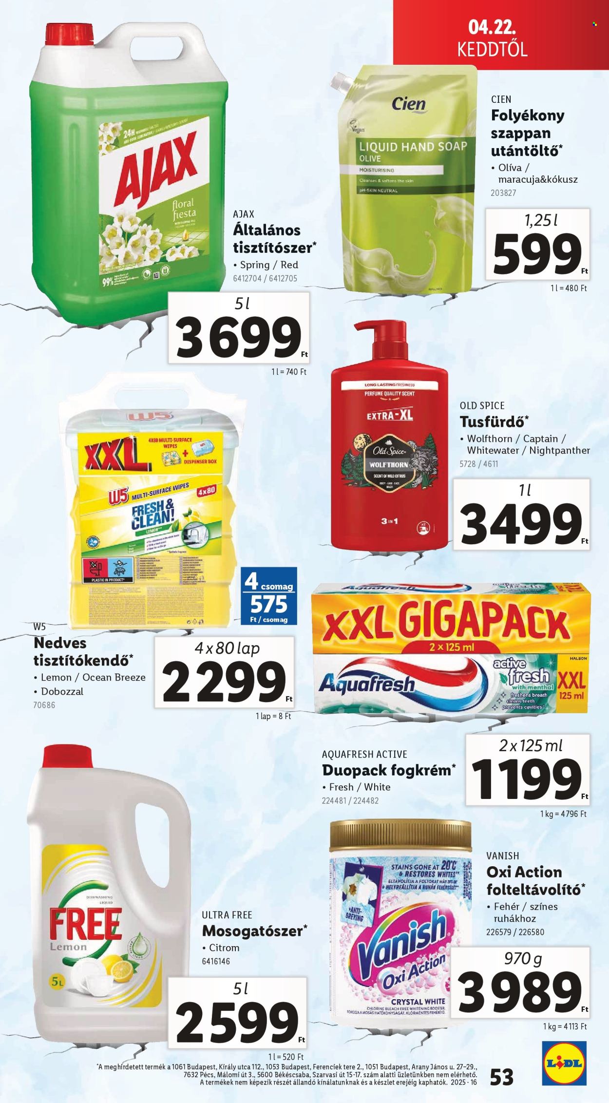 Lidl akciós újságok - 2025.04.16 - 2025.04.23. Oldal 53