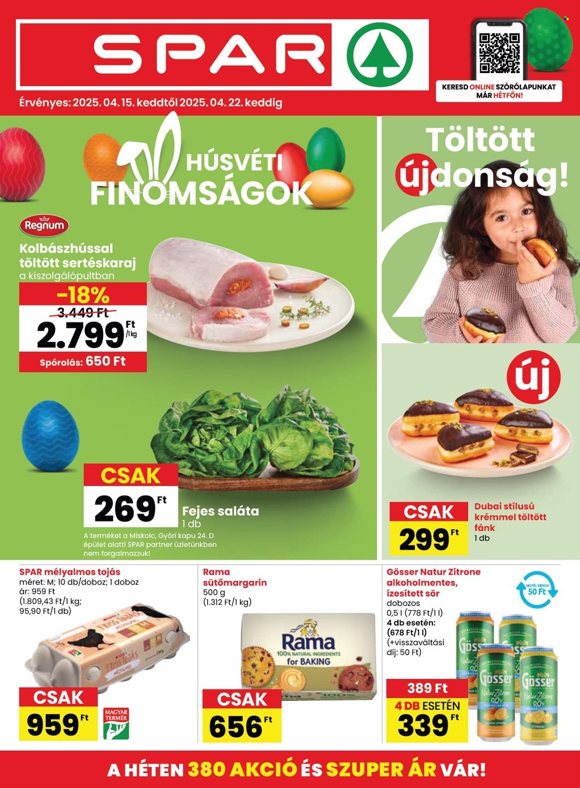 SPAR akciós újságok - 2025.04.15 - 2025.04.22. Oldal 1
