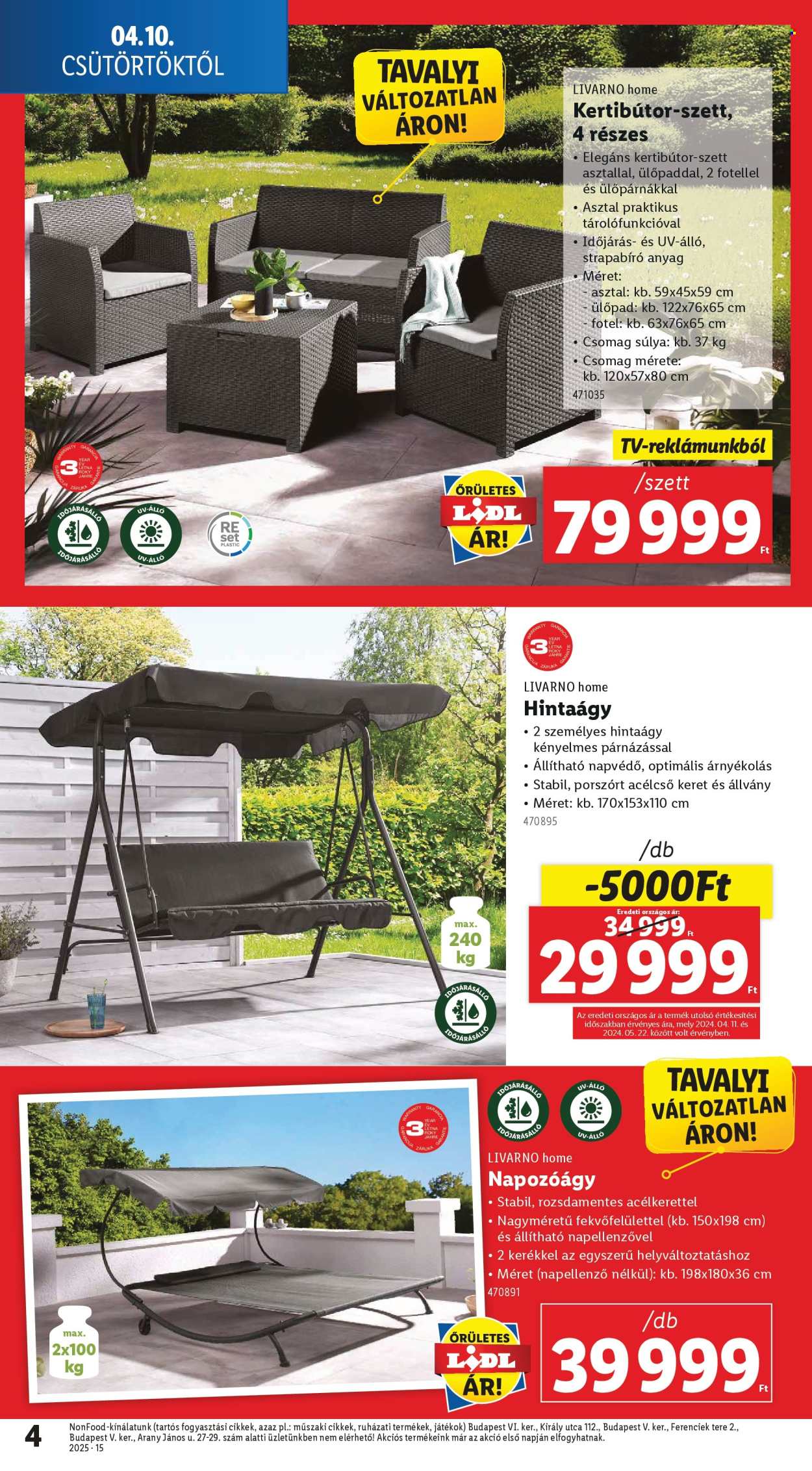 Lidl akciós újságok. Oldal 4