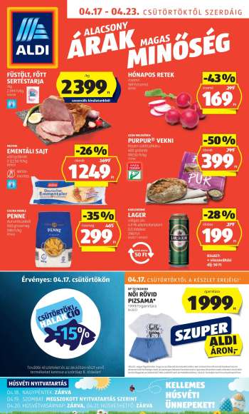 Újság Aldi - 2025.04.17 - 2025.04.23.