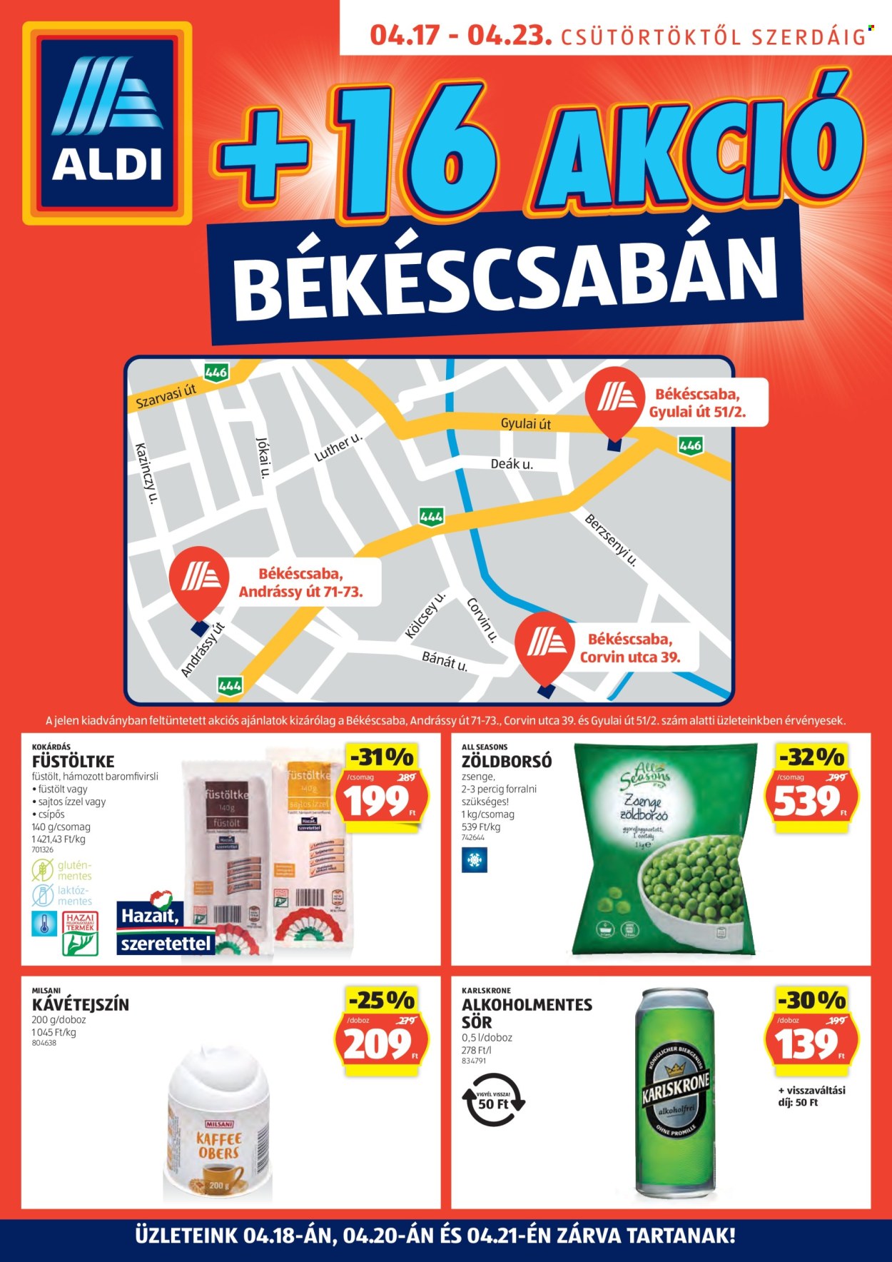 Aldi akciós újságok - 2025.04.17 - 2025.04.23. Oldal 1
