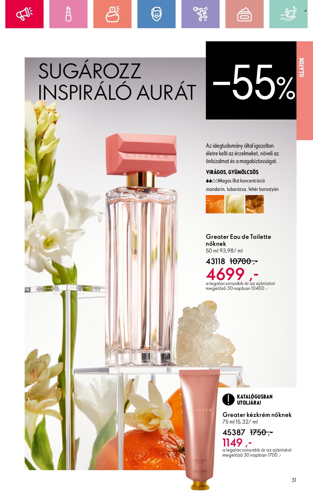 Oriflame akciós újságok - 2025.04.13 - 2025.05.03. Oldal 31