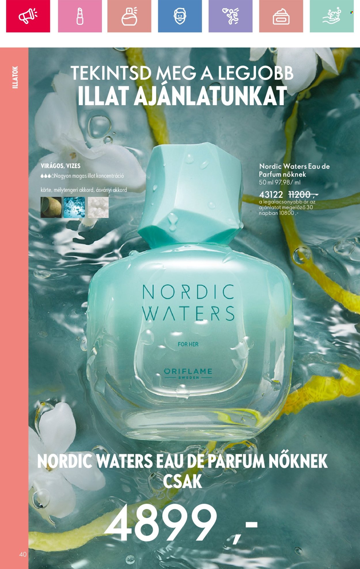 Oriflame akciós újságok - 2025.04.13 - 2025.05.03. Oldal 40
