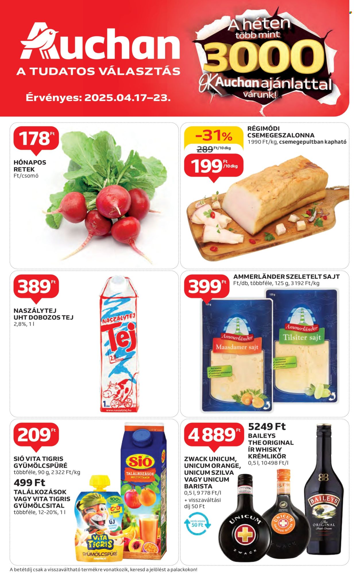 Auchan akciós újságok - 2025.04.17 - 2025.04.23. Oldal 1