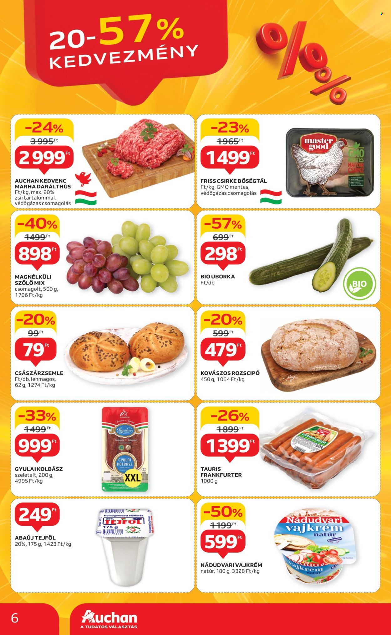 Auchan akciós újságok - 2025.04.17 - 2025.04.23. Oldal 6