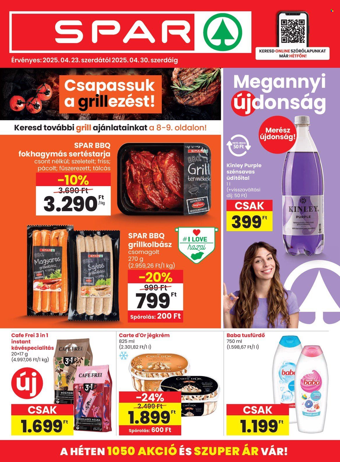 SPAR akciós újságok - 2025.04.23 - 2025.04.30. Oldal 1