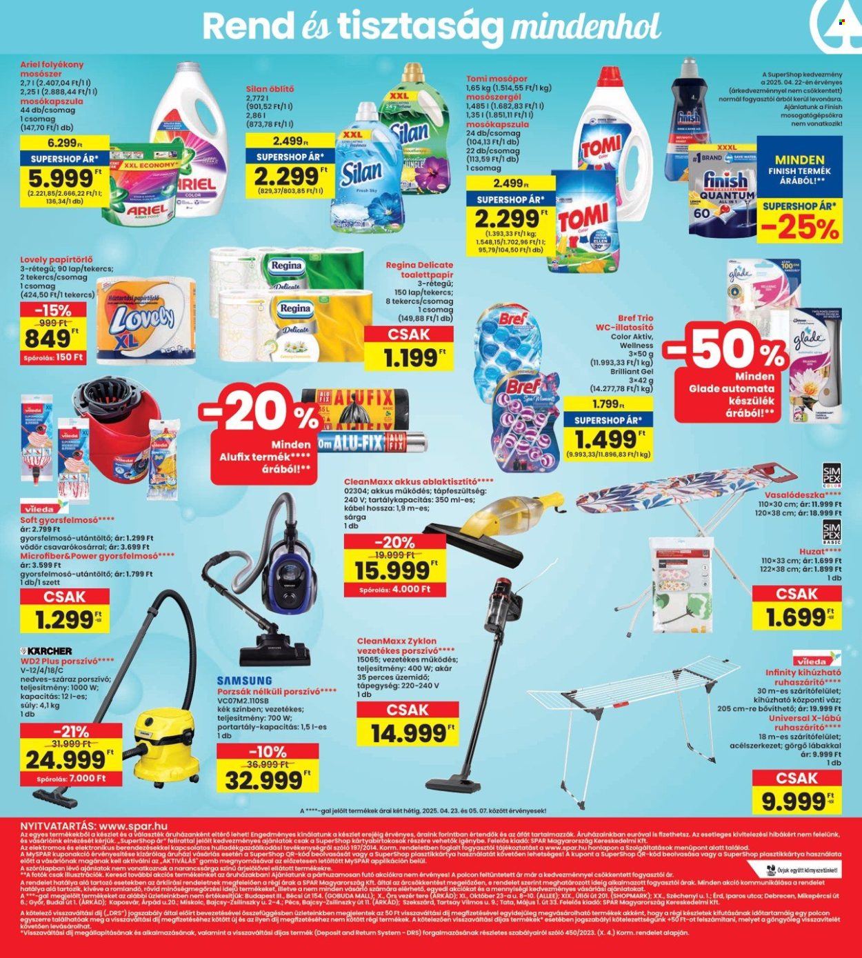 INTERSPAR akciós újságok - 2025.04.23 - 2025.04.30. Oldal 15