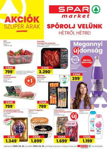 Újság SPAR market - 2025.04.23 - 2025.04.30.