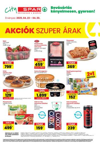 Újság City SPAR - 2025.04.23 - 2025.04.30.