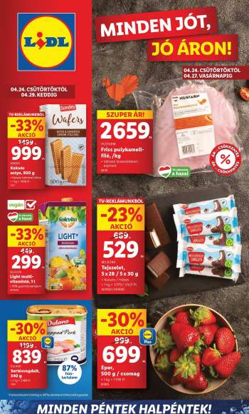 Újság Lidl - 2025.04.24 - 2025.04.29.