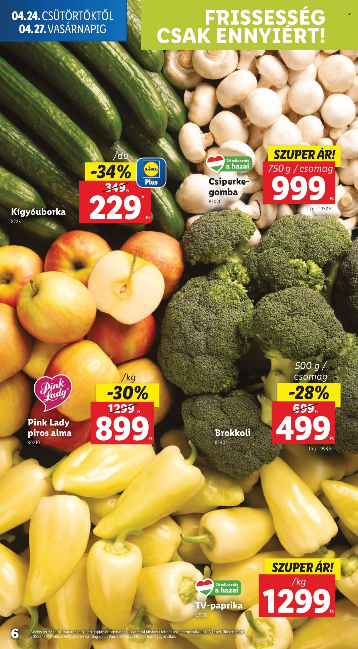 Lidl akciós újságok - 2025.04.24 - 2025.04.29. Oldal 6