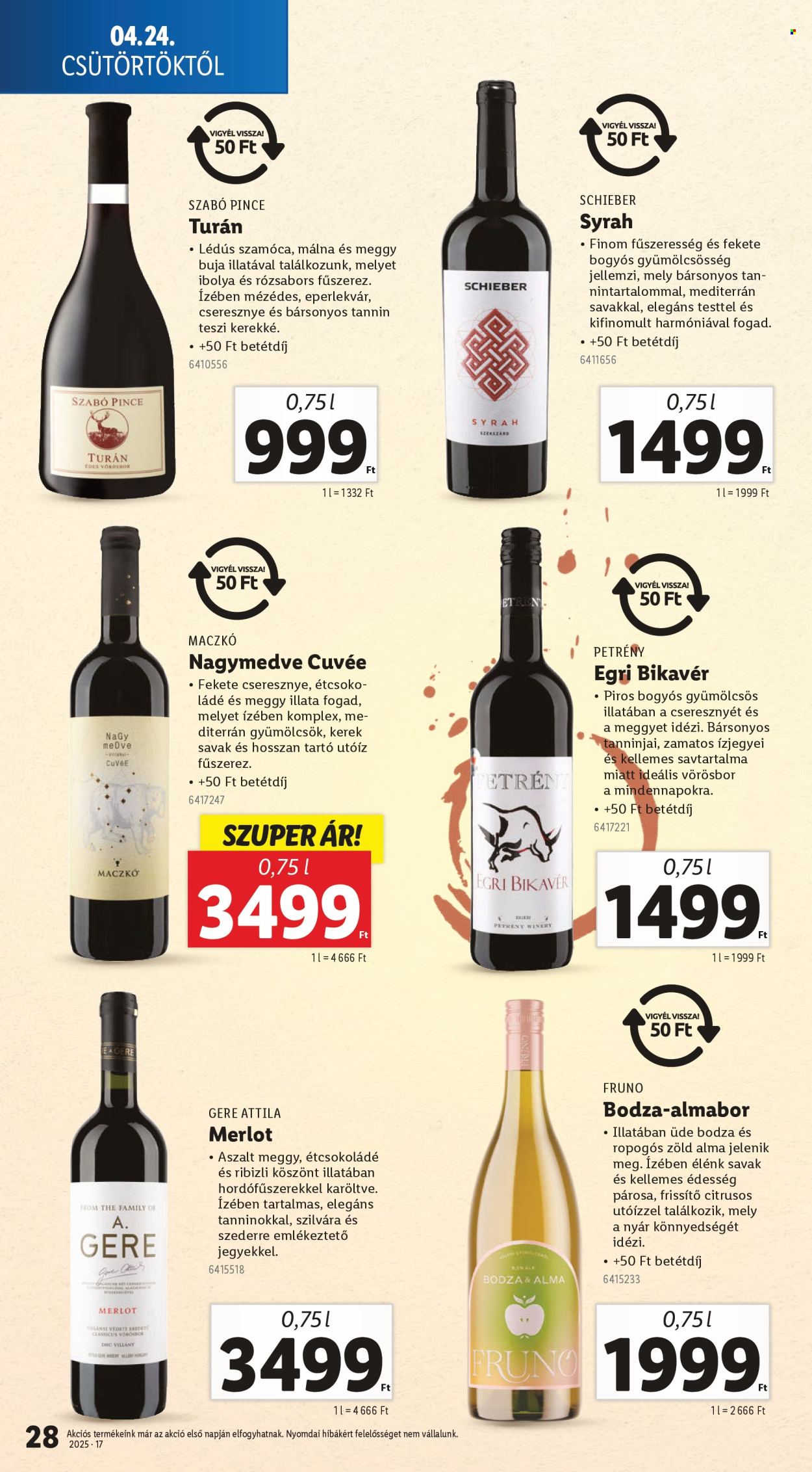 Lidl akciós újságok - 2025.04.24 - 2025.04.29. Oldal 28