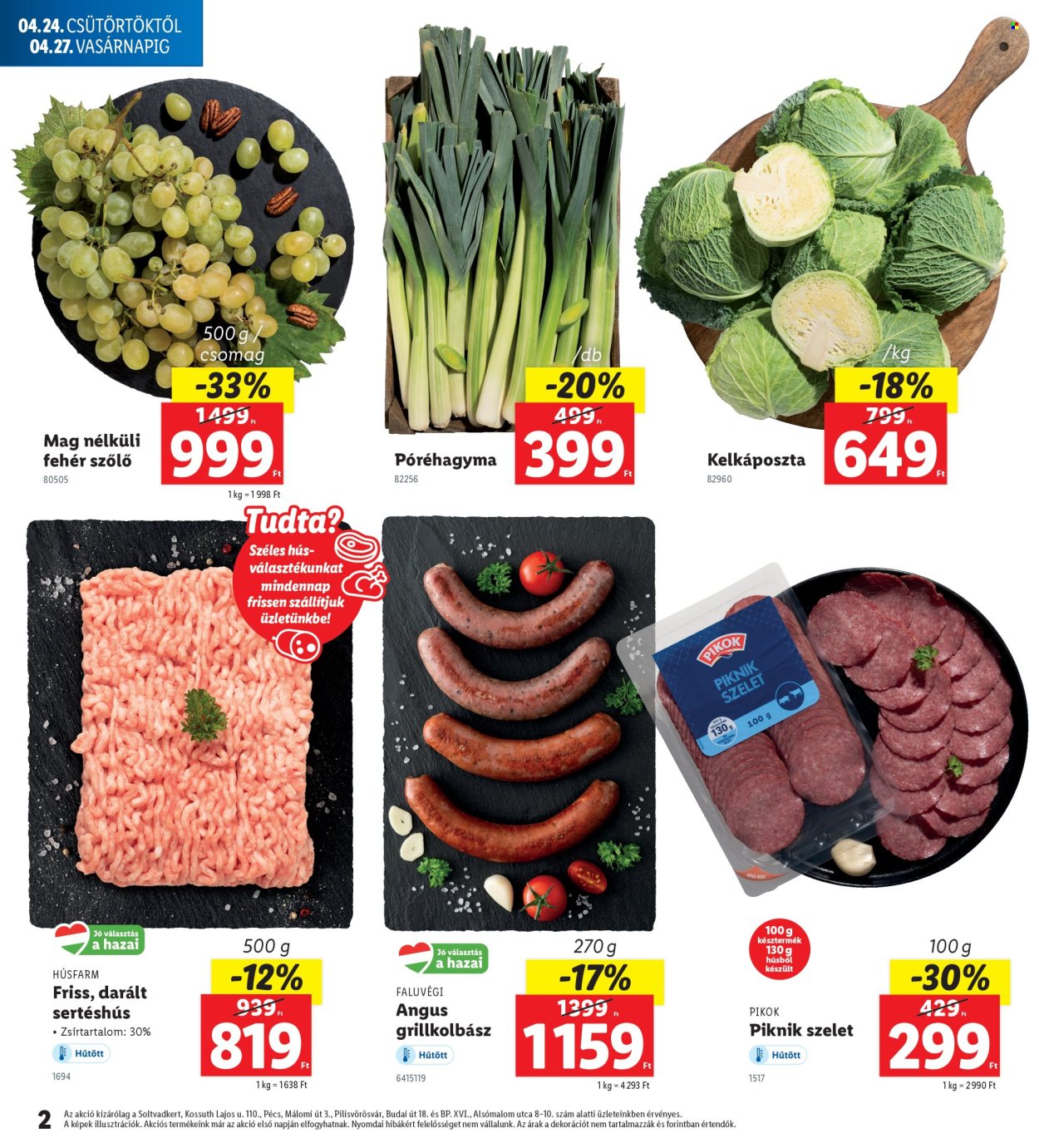 Lidl akciós újságok - 2025.04.24 - 2025.04.27. Oldal 2