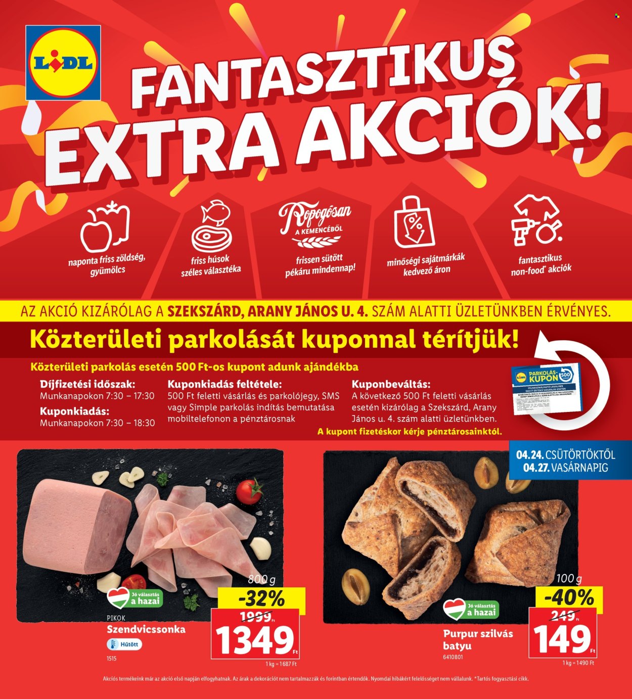 Lidl akciós újságok - 2025.04.24 - 2025.04.27. Oldal 1