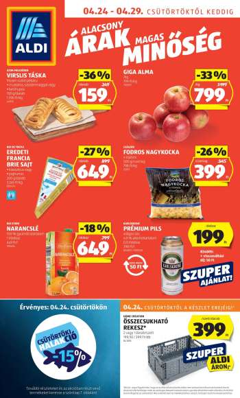 Újság Aldi - 2025.04.24 - 2025.04.29.