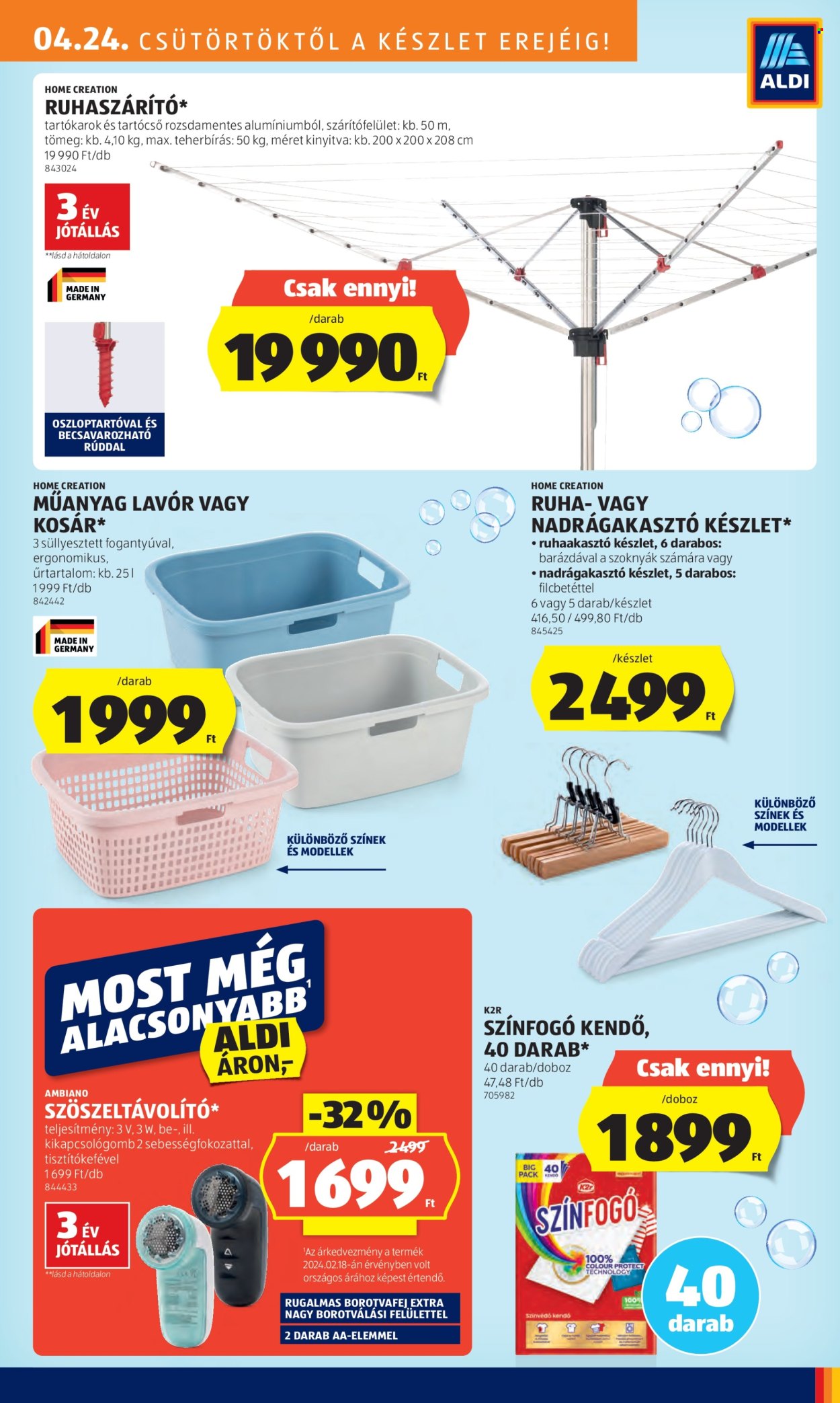Aldi akciós újságok - 2025.04.24 - 2025.04.29. Oldal 19