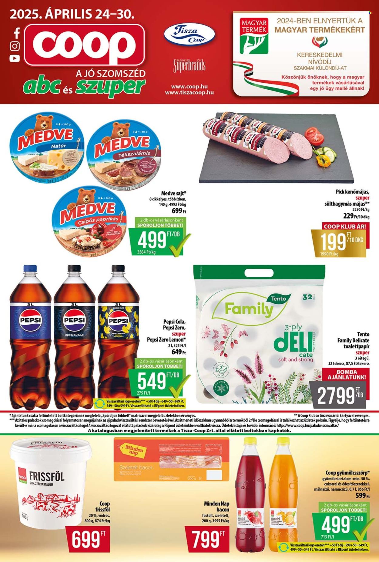Coop akciós újságok - 2025.04.24 - 2025.04.30. Oldal 1