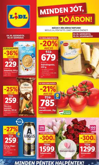 Újság Lidl - 2025.04.30 - 2025.05.07.