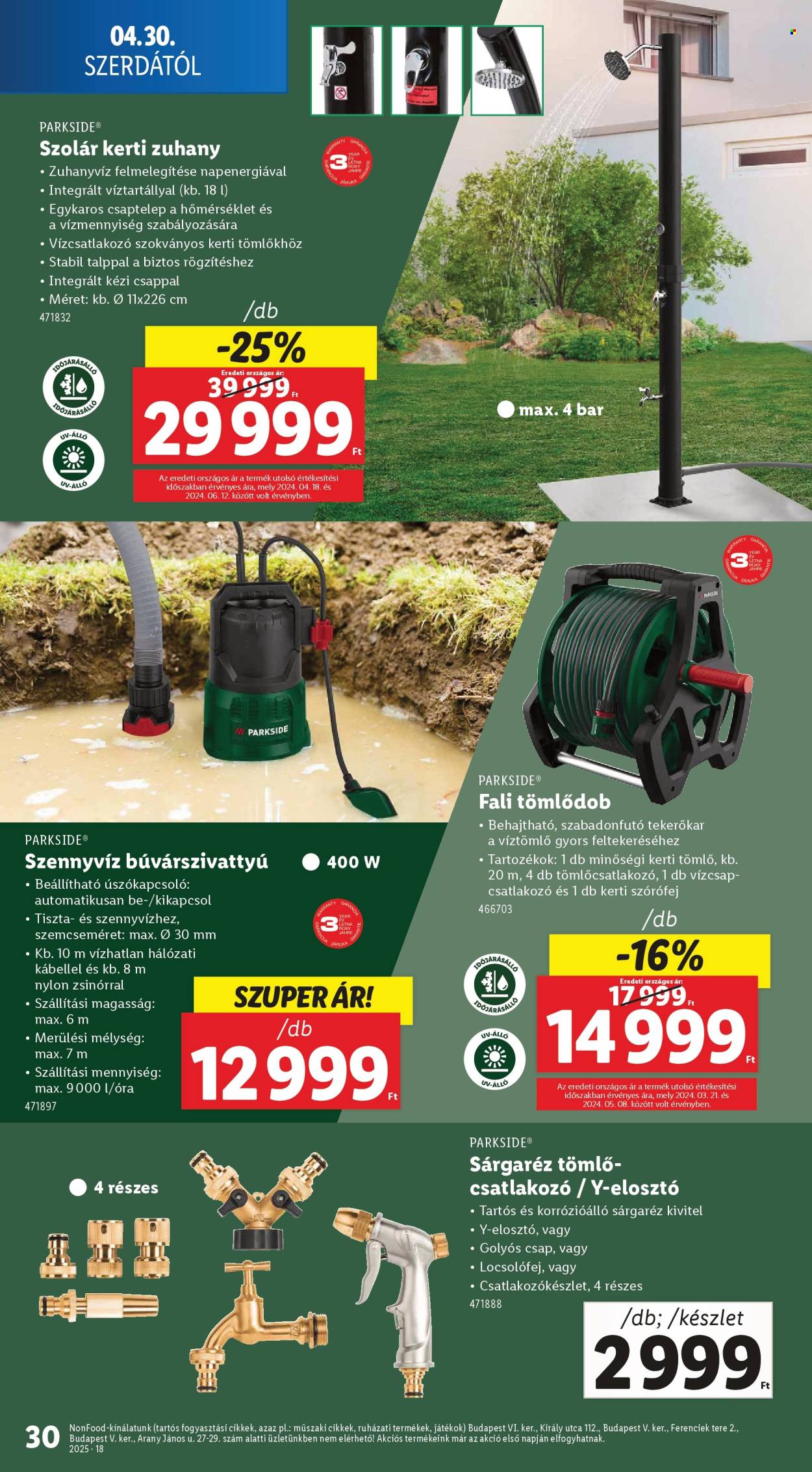 Lidl akciós újságok - 2025.04.30 - 2025.05.07. Oldal 30