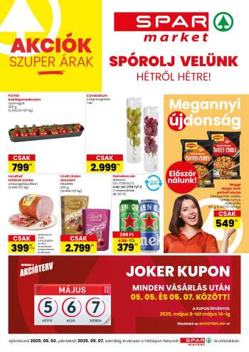 Újság SPAR market - 2025.05.02 - 2025.05.07.