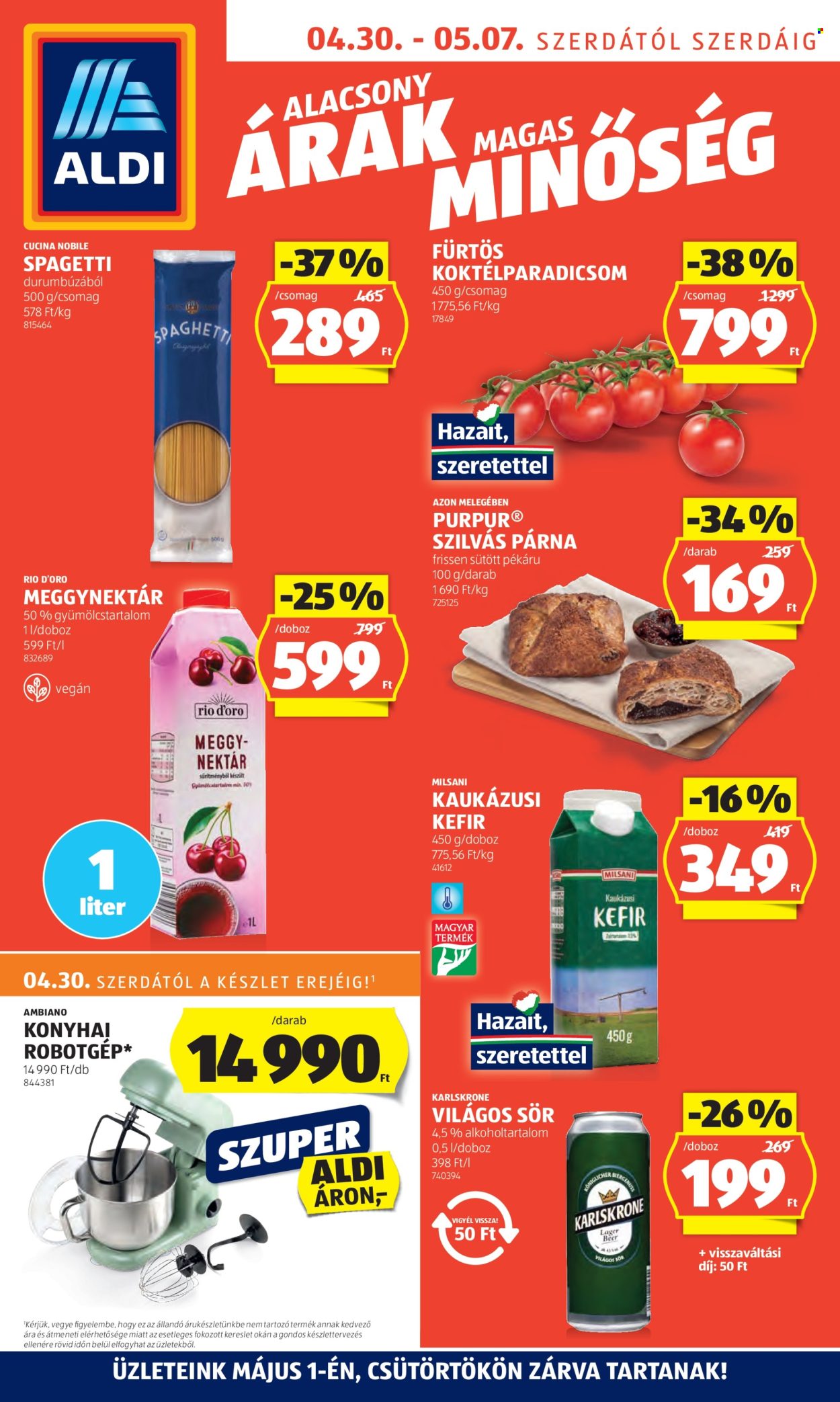 Aldi akciós újságok - 2025.04.30 - 2025.05.07. Oldal 1