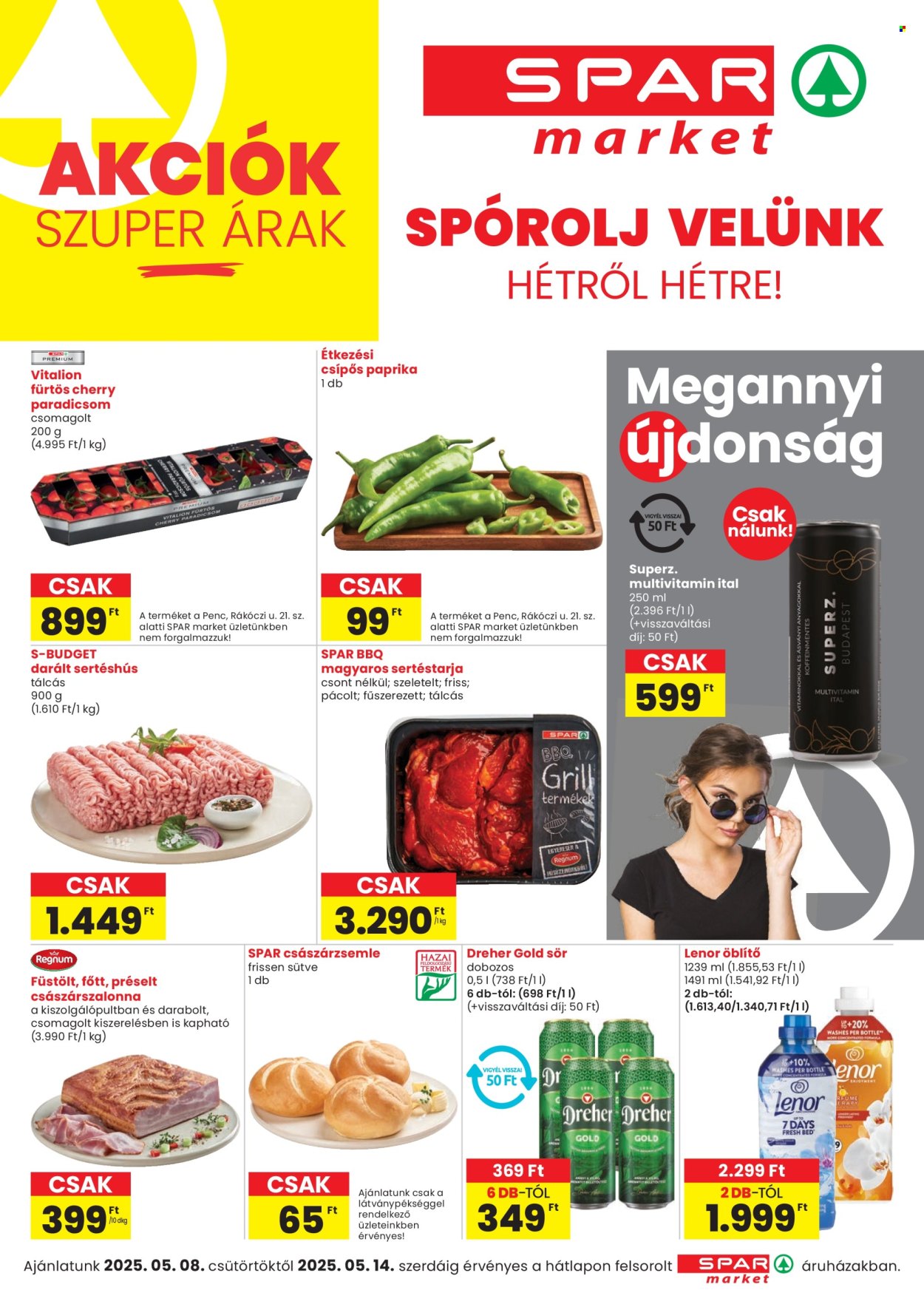 SPAR market akciós újságok - 2025.05.08 - 2025.05.14. Oldal 1