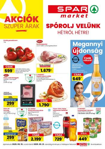 Újság SPAR market - 2025.05.15 - 2025.05.21.