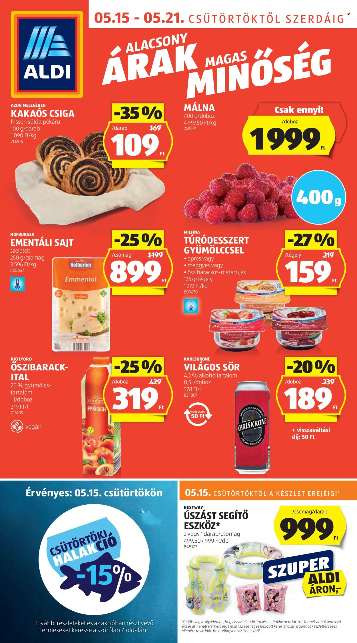 Aldi akciós újságok - 2025.05.15 - 2025.05.21. Oldal 1