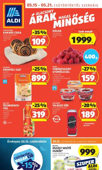 Újság Aldi - 2025.05.15 - 2025.05.21.