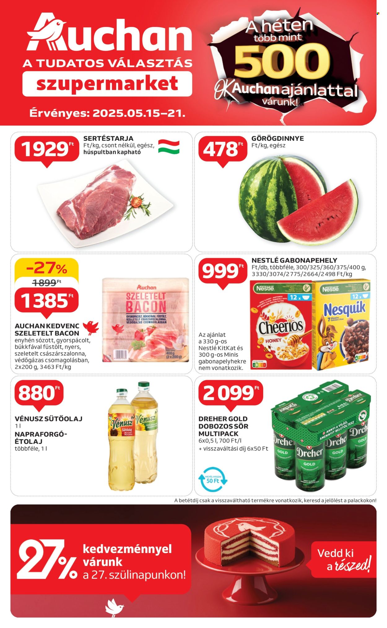 Auchan akciós újságok - 2025.05.15 - 2025.05.21. Oldal 1