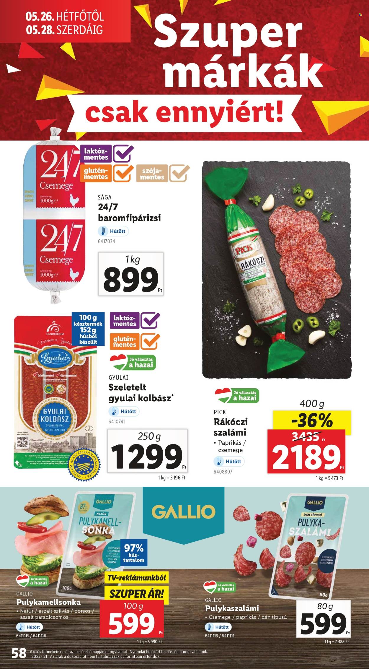 Lidl akciós újságok - 2025.05.21 - 2025.05.28. Oldal 58