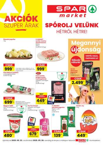 Újság SPAR market - 2025.05.22 - 2025.05.28.