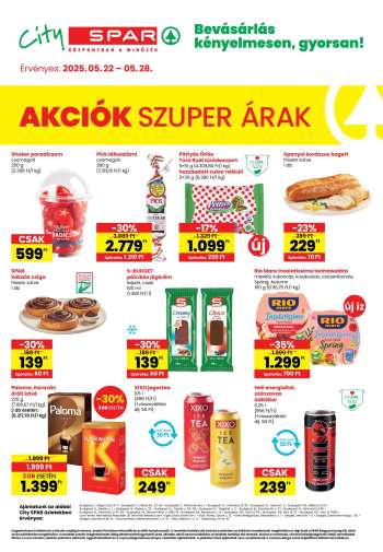 Újság City SPAR - 2025.05.22 - 2025.05.28.