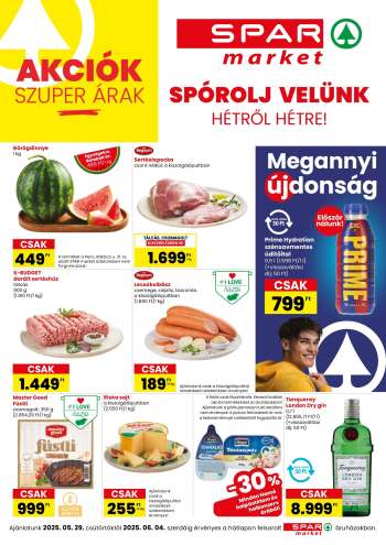 Újság SPAR market - 2025.05.29 - 2025.06.04.