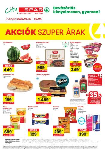Újság City SPAR - 2025.05.29 - 2025.06.04.