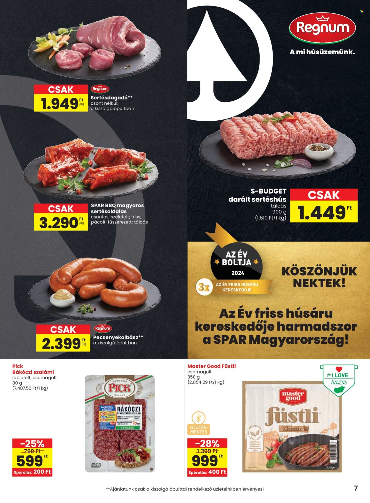 SPAR akciós újságok - 2025.05.29 - 2025.06.04. Oldal 7