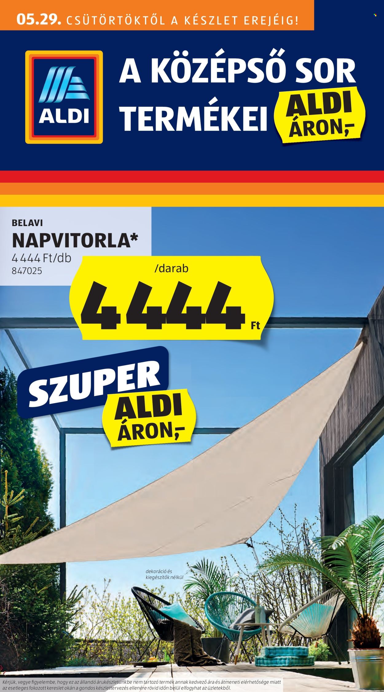Aldi akciós újságok - 2025.05.29 - 2025.06.04. Oldal 1