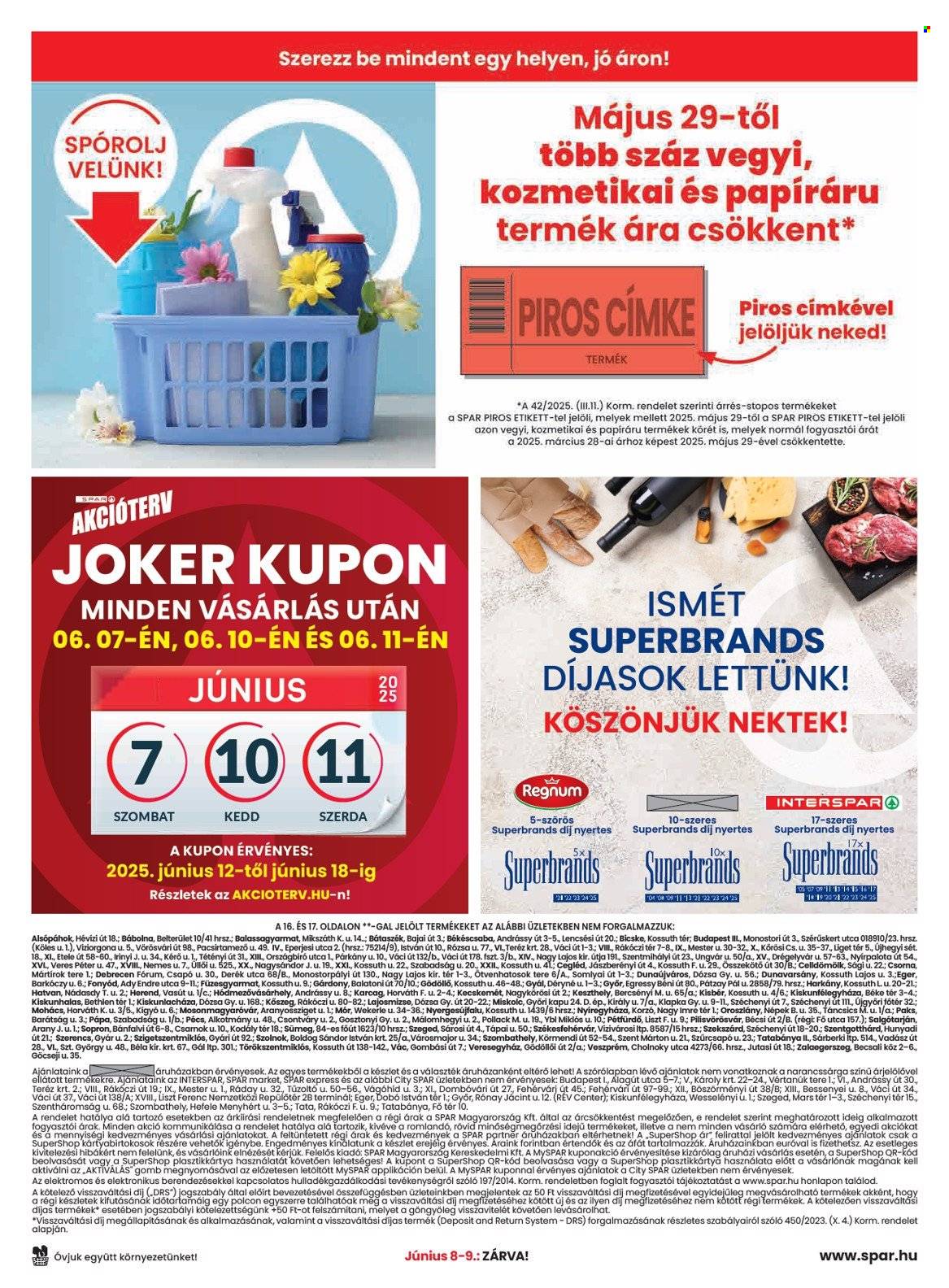 SPAR akciós újságok - 2025.06.05 - 2025.06.11. Oldal 19
