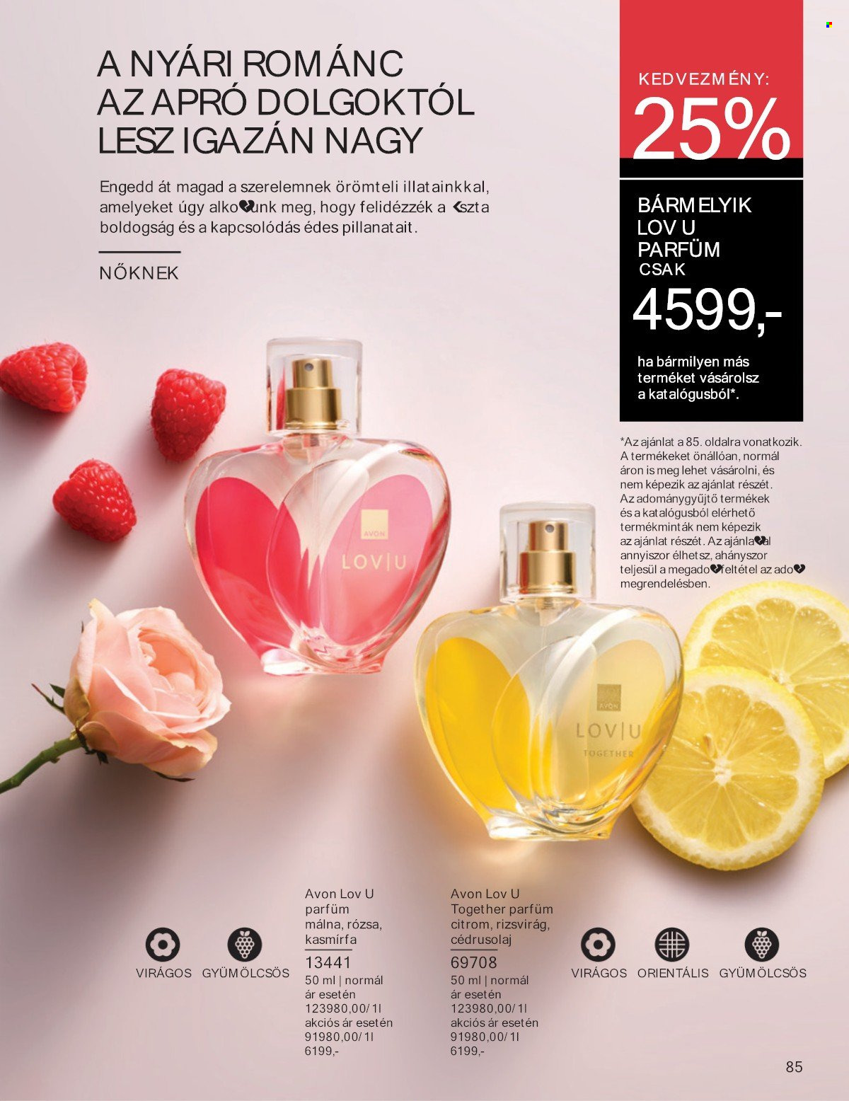 Avon akciós újságok - 2025.06.01 - 2025.06.30. Oldal 85
