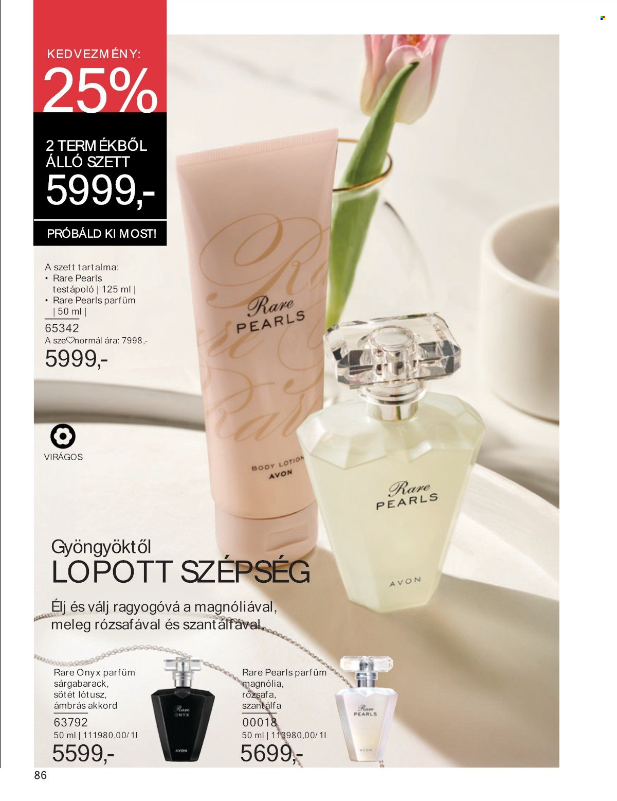 Avon akciós újságok - 2025.06.01 - 2025.06.30. Oldal 86