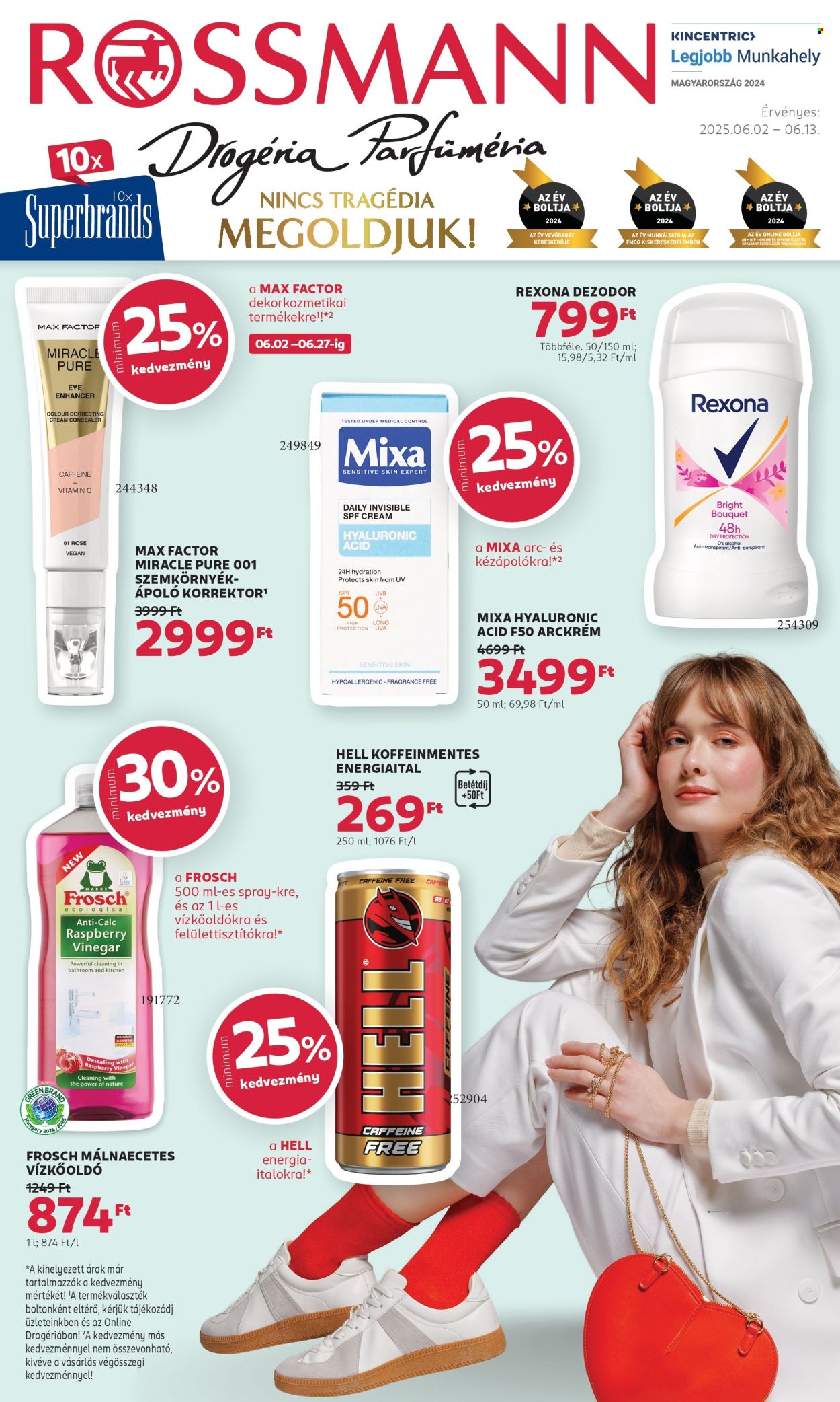 Rossmann akciós újságok - 2025.06.02 - 2025.06.13. Oldal 1