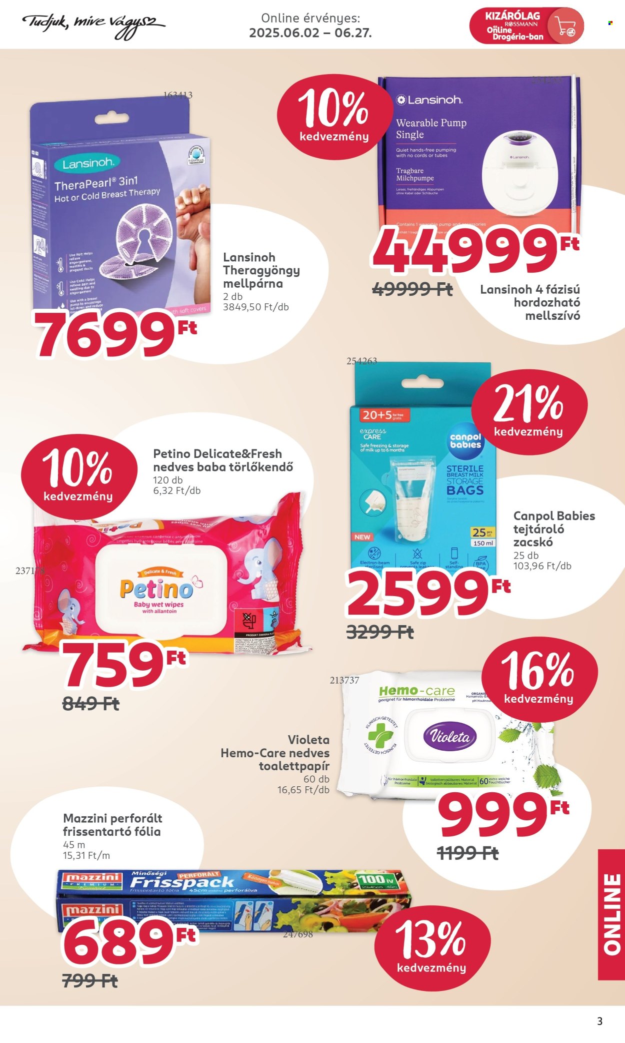 Rossmann akciós újságok - 2025.06.02 - 2025.06.27. Oldal 3