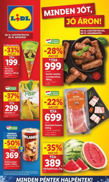 Újság Lidl - 2025.06.12 - 2025.06.18.