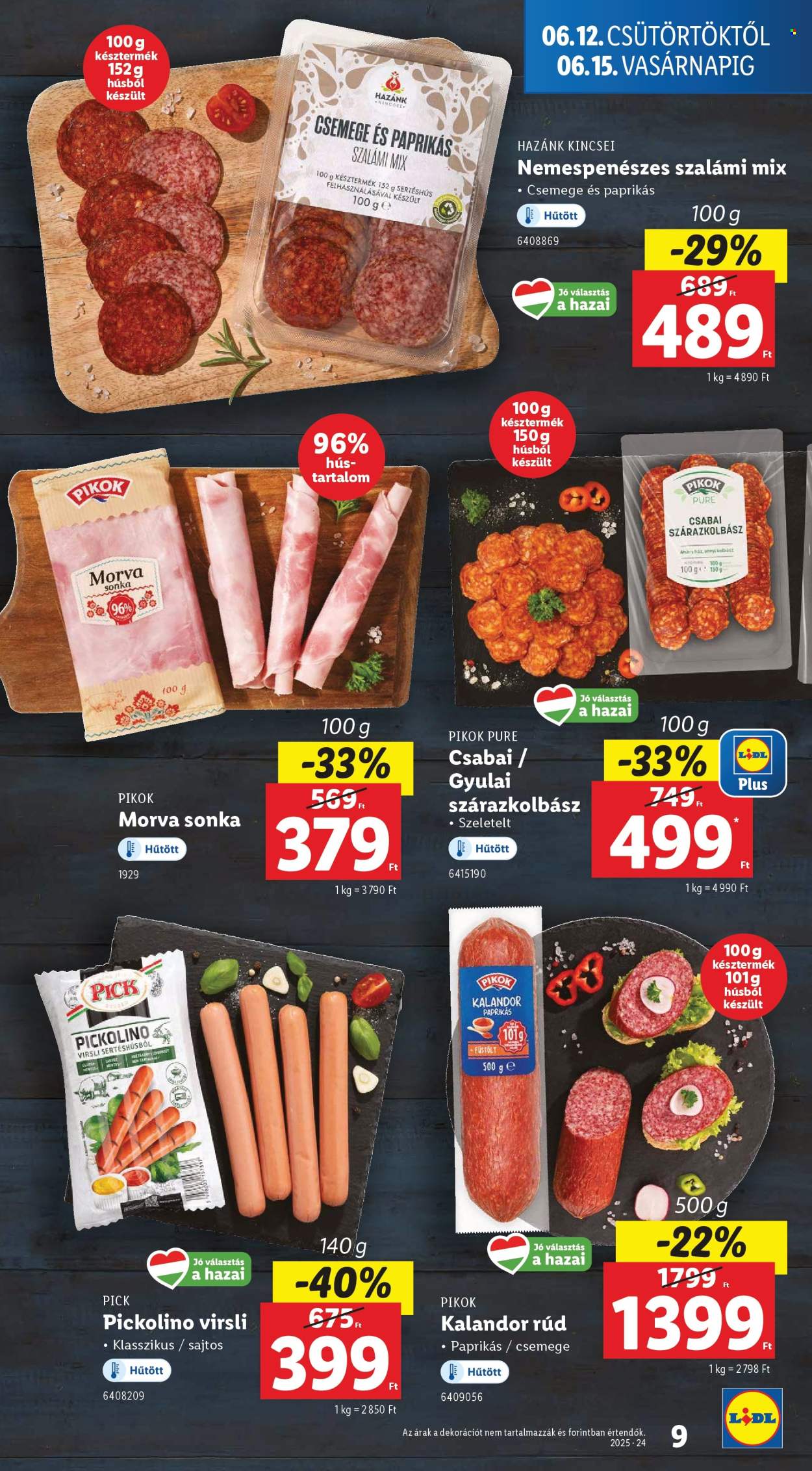 Lidl akciós újságok - 2025.06.12 - 2025.06.18. Oldal 9