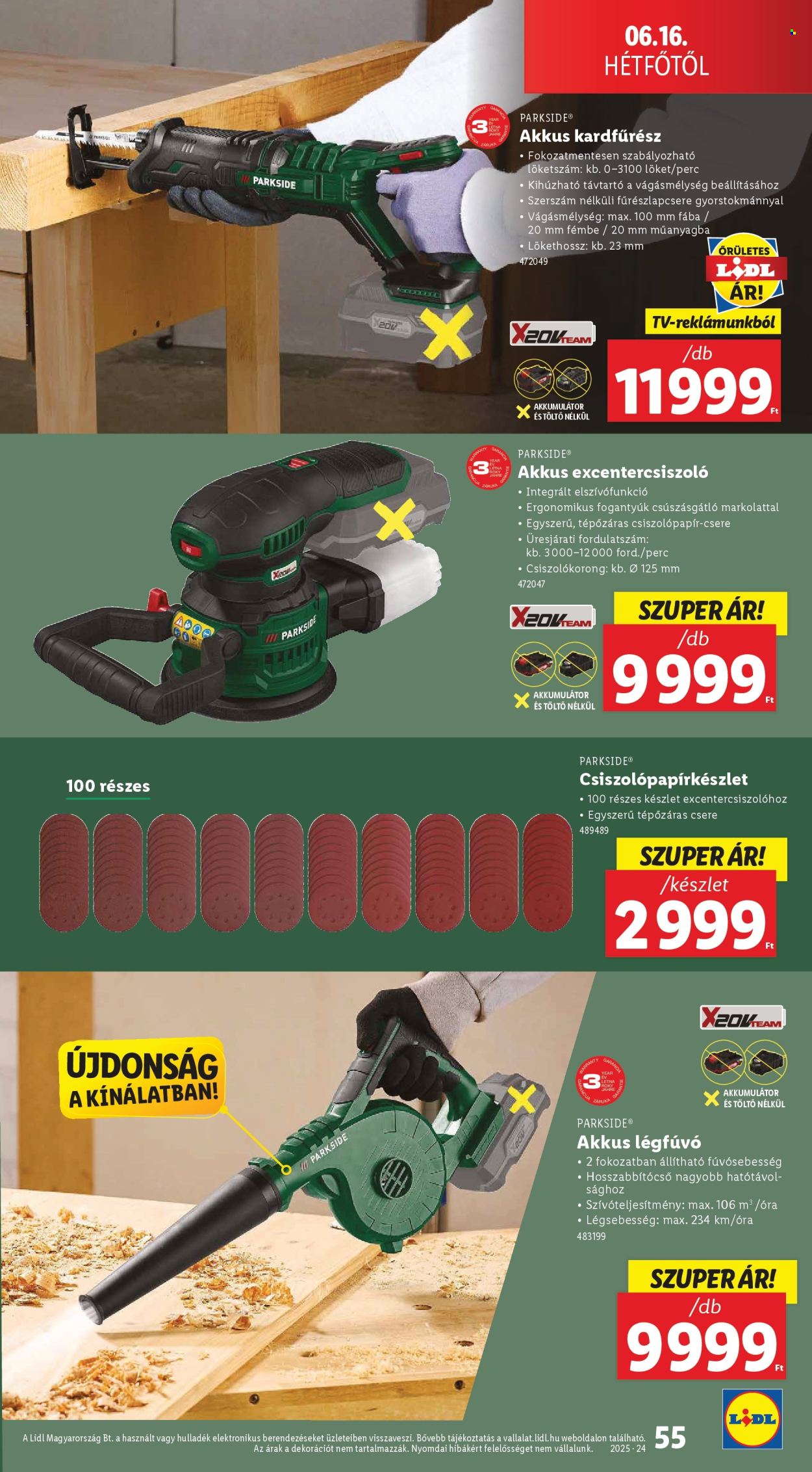 Lidl akciós újságok - 2025.06.12 - 2025.06.18. Oldal 55