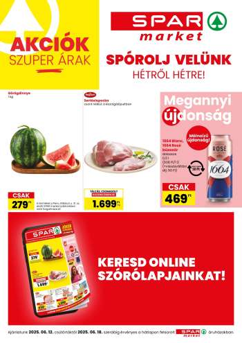 Újság SPAR market - 2025.06.12 - 2025.06.18.