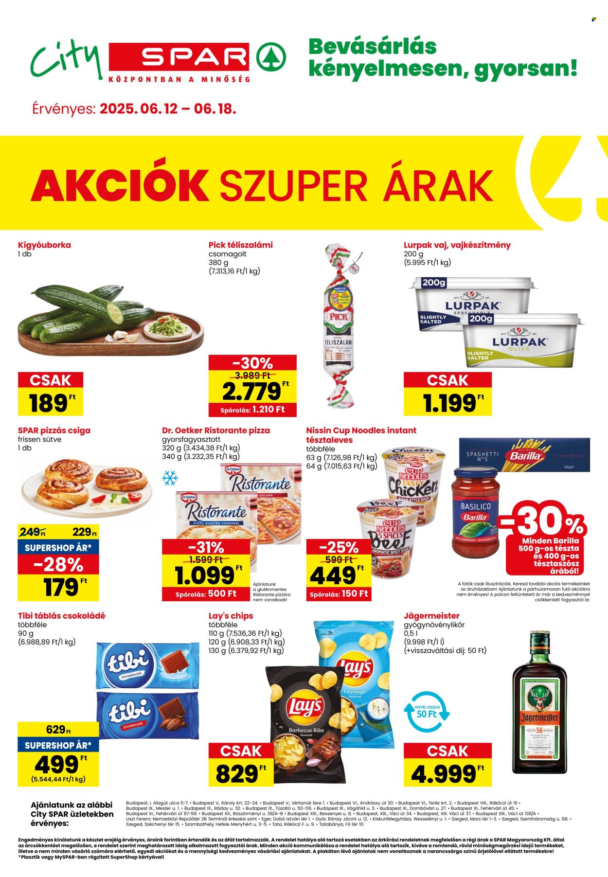 City SPAR akciós újságok - 2025.06.12 - 2025.06.18. Oldal 1